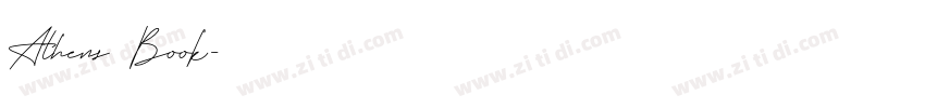 Athens Book字体转换